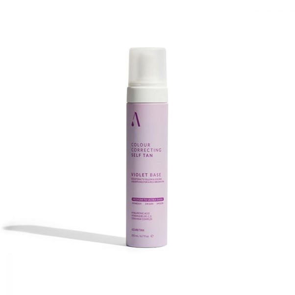 Azure Self Tan Mousse Violet Base Medium to Ultra Dark 200ml